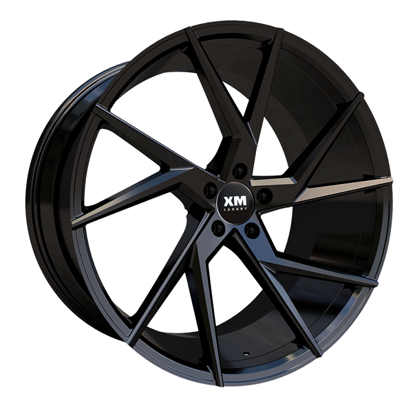 XM LUXURY XM-207 20X8.5+15 5X115 C.B 74.10 GLOSSY BLACK