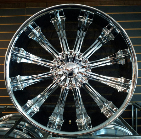 BENTCHI B15 20X8.5+13 DRILL TO 5X110+5X112 CHROME [MOUNTED] *d