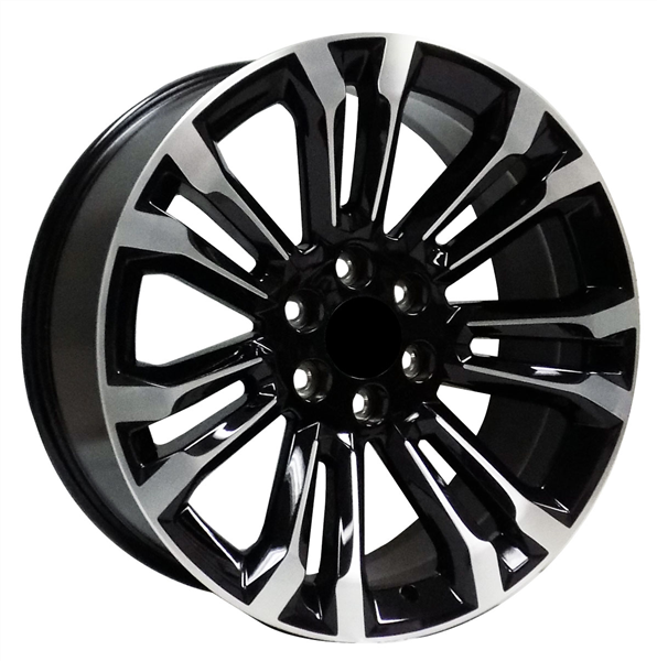 SMX 2211-B-MF GMC/CHY REPLICA 22X9+24 6X139.7 C.B 77.89 BLACK MACHINED FACE***SPECIAL***