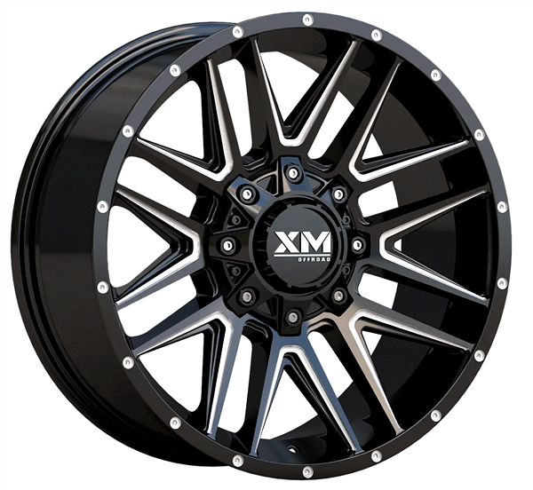 XTREME MUDDER XM-357 20X9+0 5X114.3+5X127 C.B 78.10 GLOSS BLACK MILLED