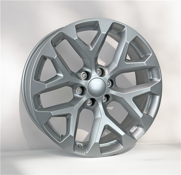SNOWFLAKE CHEVY REPLICA SMX201X 24X10+24 6X139.7 (6X5.5) C.B 78.1 SILVER