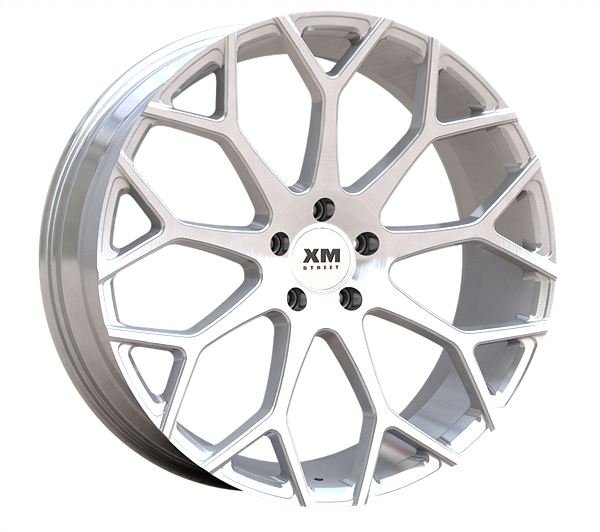 XM STREET XM-608 22X8.5+15 5X127 C.B 78.10 SILVER BRUSHED