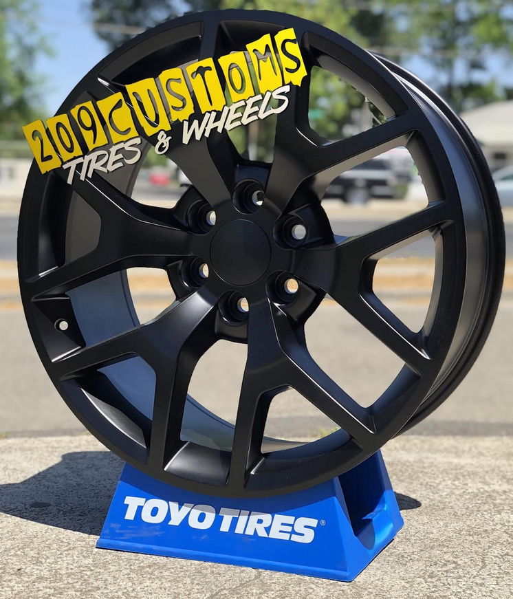 STW288-M 22X9.5+30 6X139.7 C.B-78.1 MFB MATTE FLAT BLACK**GMC REPLICA*****SPECIAL****