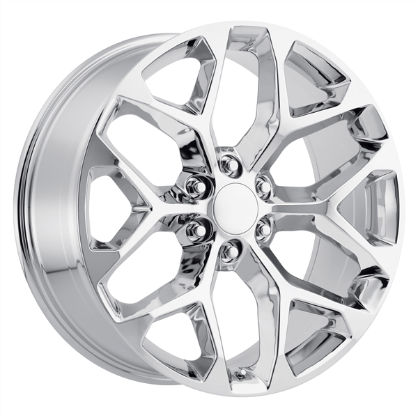 SNOWFLAKE CHEVY REPLICA M017 20X9+24 6X139.7 C.B 78.10 CHROME**SPECIAL**