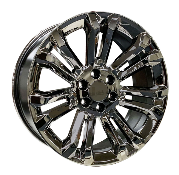 SMX 211 GMC CHEVY REPLICA 24X10+24 6X139.7 C.B 77.80 MAGIC BLACK CHROME