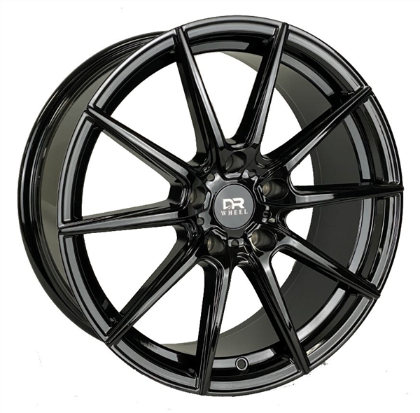 DRIFT RACING DR71 AO7001 18X8+35 5X108 C.B 73.10 BLACK **FORGED FLOW FORMED*