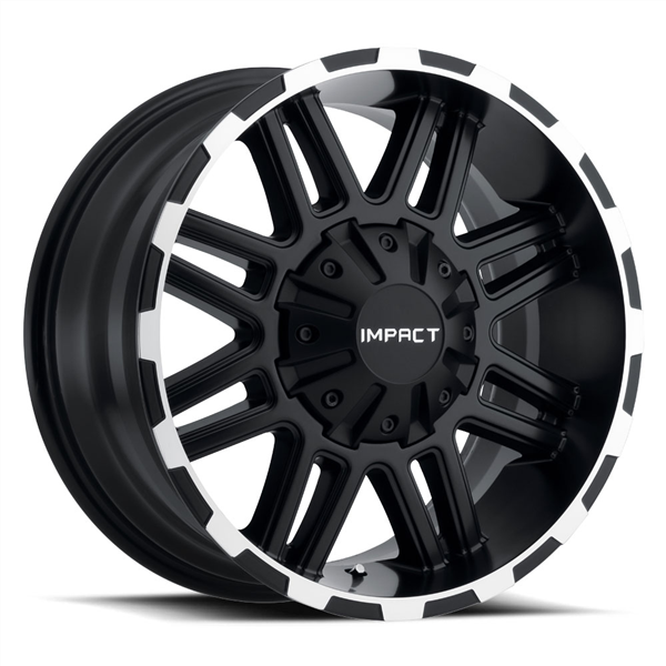 IMPACT INTERCEPTOR 18X9-0 5X150 C.B 113.10 BLACK MACHINE EDGE