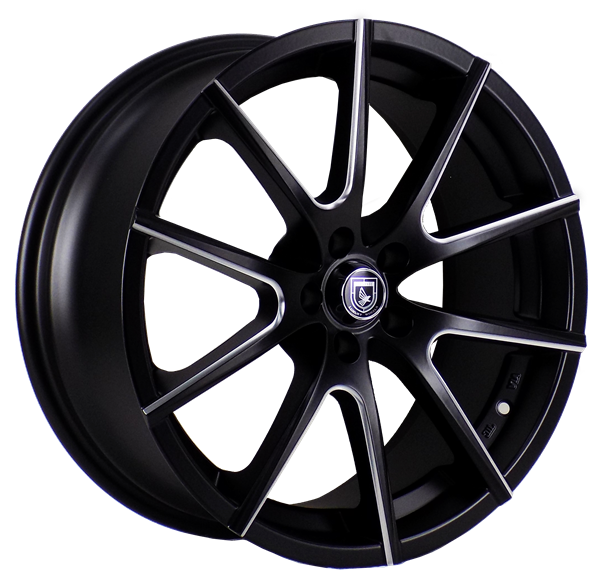 ELEGANTE AS1657  18X8+35 5X114.3 C.B 73.10 GLOSS BLACK MILLING WINDOW [ELOGO45]