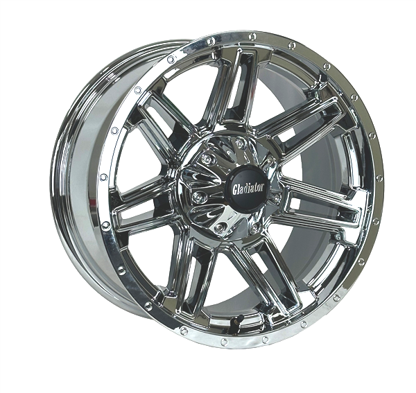 GLADIATOR GL218 18X9-12 5X114.3 C.B 3.195 PVD CHROME ***SPECIAL PRICE***