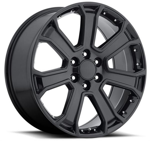 2116-G06 GMC, CHEVY REPLICA 22X9+31 6X139.7 C.B 78.10 BLACK