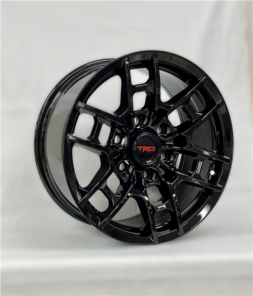 AO1726  TRD REPLICA TR4 18X8+20 6X139.7 C.B 106.10 GLOSS BLACK