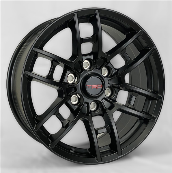 AO1726  TRD REPLICA TR4 18X8+20 6X139.7 C.B 106.10 MATT BLACK