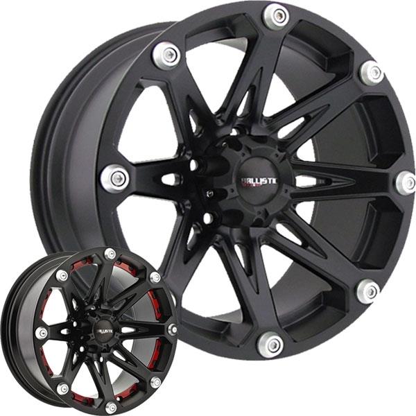 BALLISTIC 814 17X9+00 6X139.7 FLAT BLACK
