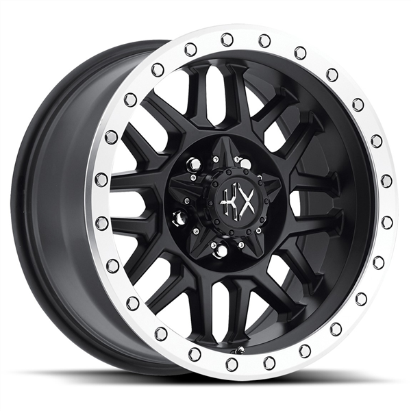 KATANA KX03 16X8+1 6X135+6X139.7 C.B 106.20 MATTE BLACK MACH RING