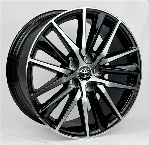 AO09887 TOYOTA REPLICA 17X7+45 5X114.3 C.B 60.10 GLOSS MACHINE FACE