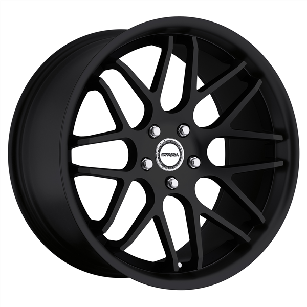 STRADA MODA 20X8.5+38 5X112 C.B 66.6 ALL GLOSS BLACK