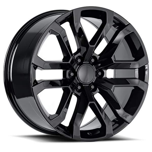 2107 GMC/CHEY REPLICA 22X9+31 6X139.7 C.B 78.10 BLACK **GLOSS BLACK**