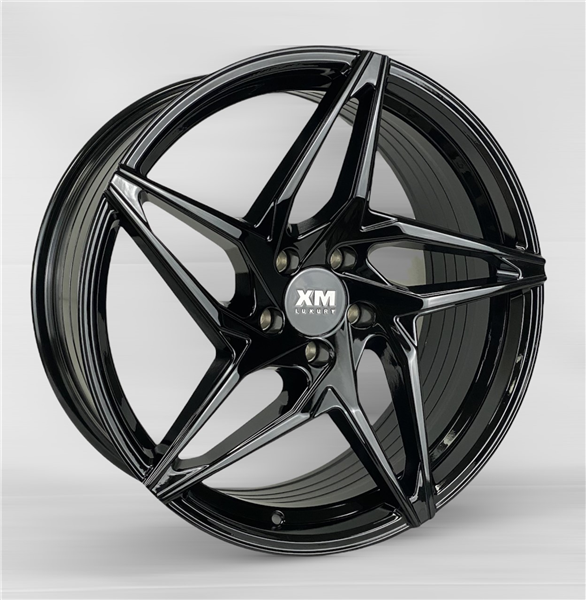 XM LUXURY XM-251 A0274 FLOW FORMED 20X9+35 5X114.3 C.B 73.10 GLOSS BLACK