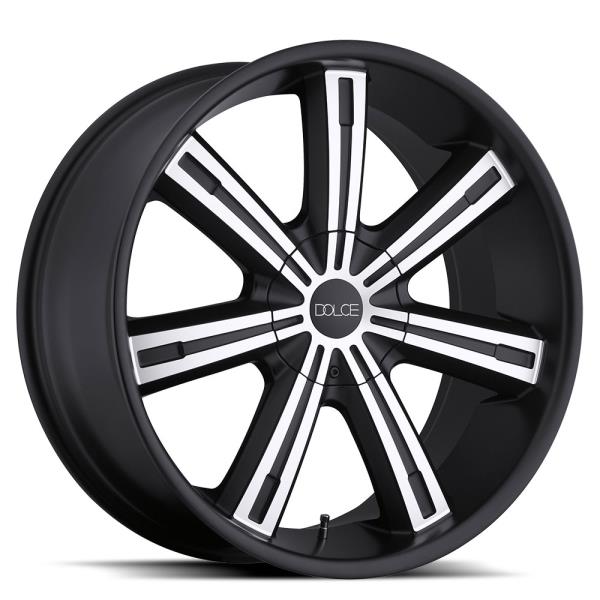 DOLCE DC60 22X9.5+30 6X135+6X139.7 C.B 78.10 MATTE BLACK W/MACHINE