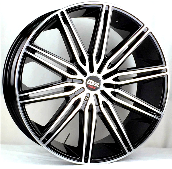 DRIFT DR13 L913 20X8.5+35 5X108+5X114.3 C.B 74.10 BLACK MACHINE FACE & LIP  (ALU CAP)