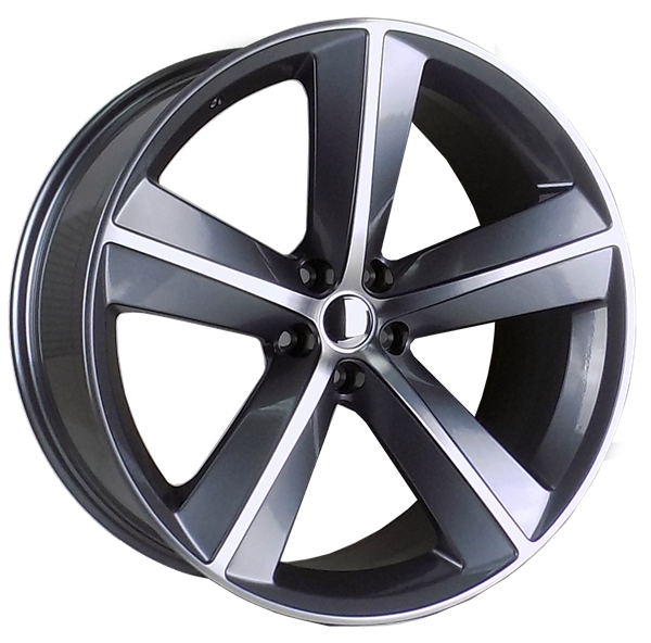 DG02 [DODGE] REPLICA 22X9+20 5X115 C.B 71.50 GREY MACHINED