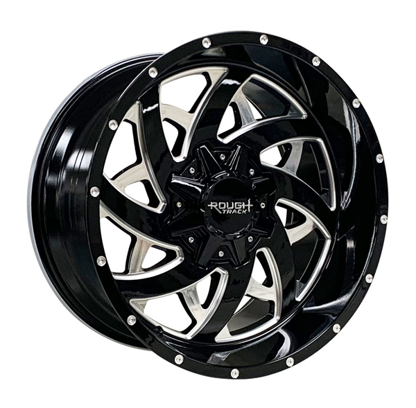 ROUGH TRACK RT34 20X10-18 6X135+6X139.7 C.B 108.10 GLOSS BLACK MILLED