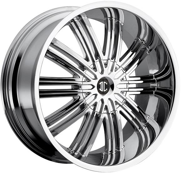 2 CRAVE NO.7 22X9.5+15 5X135+5X139.7 C.B 87 CHROME