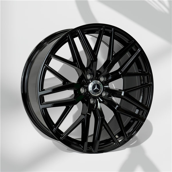 MERCEDES BENZ REPLICA AO10698 20X8.5+30 5X112 C.B 66.6 ALL GLOSS BLACK