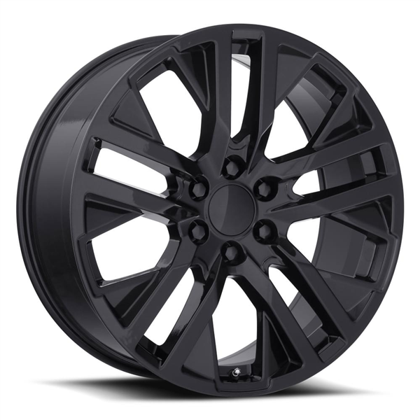 2106 CHVY, GM, CADILAC REPLICA 26X10+31 6X139.7 C.B 78.10 BLACK (GLOSS BLACK)