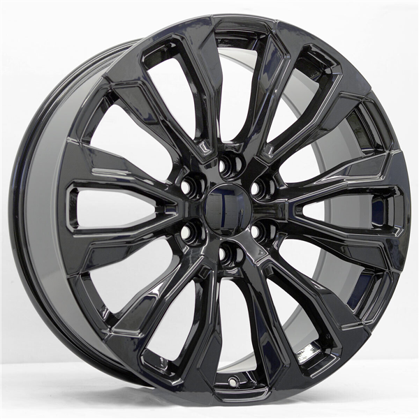 2119  CHEVY, GMC, CADILLAC REPLICA 26X10+31 6X139.7 C.B 78.10 BLACK**GLOSS BLACK**
