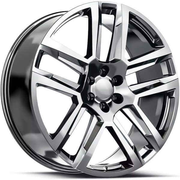 2101 CHVY, GM, CADILAC REPLICA 24X10+31 6X139.7 C.B 78.10 CHROME