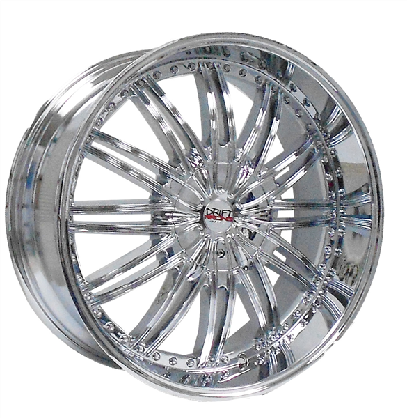 DRIFT RACING DR11 L911 20X8.5+15 5X115+5X120 C.B 74.10 CHROME
