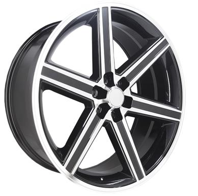 IROC 645-6 26X10+30 6X135 C.B 87.10 MACHINE BLACK