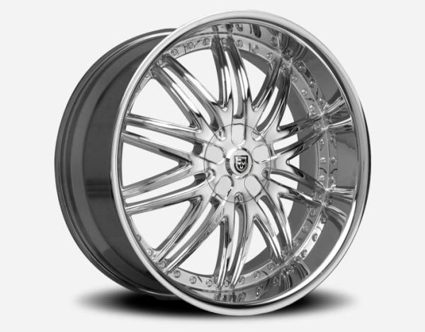 LEXANI LX-10 MESH 22X9+20 5X120 C.B 74.10 CHROME BLACK INSERT