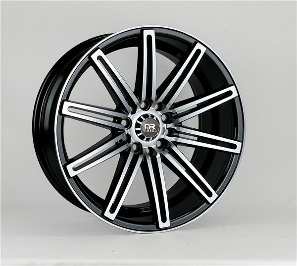 DRIFT RACING DR537 17X7.5+32 5X108+5X114.3 C.B 73.10 GLOSS BLACK MACHINE FACE #BC142