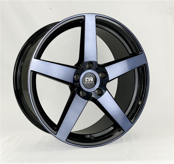 DRIFT RACING DR73 AO7003 18X8+35 5X114.3 C.B 73.10 BLACK MACHINE FACE+BLACK TINT