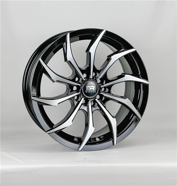 DRIFT RACING DR241 17X7.5+35 5X100+5X114.3 C.B 73.10 GLOSS BLACK MACHINE FACE