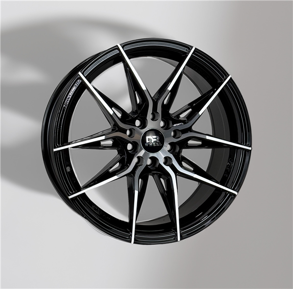 DRIFT RACING DR244 17X7.5+35 5X100+5X114.3 C.B 73.10 GLOSS BLACK MACHINE FACE