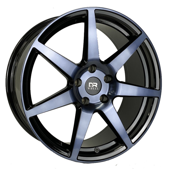 DRIFT RACING DR72 AO7002 18X8+35 5X114.3 C.B 73.10 BLACK MACHINE FACE+TINT