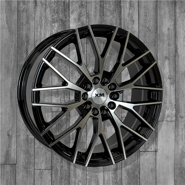 XM STREET XM-815 18X7.5+35 5X114.3+5X120 C.B 73.10 BLACK MACHINE FACE