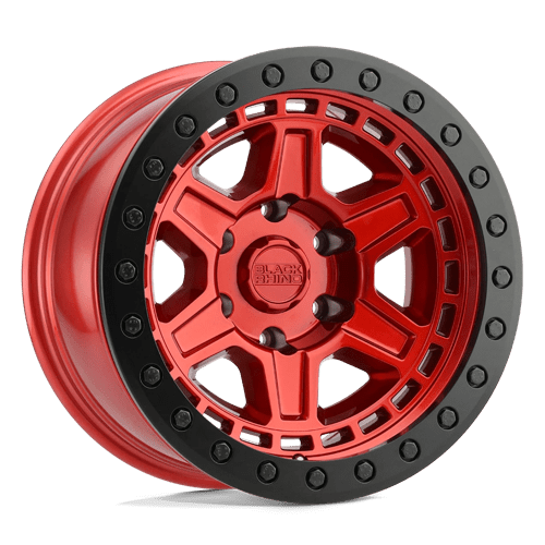 BR RENO 17X9 5X127 -18 71 CNDY RED BLK