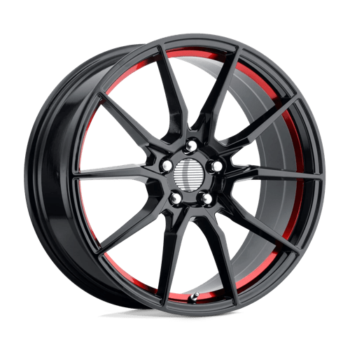 PR193RS 17X9 5X4.5 70.6 G-BLK RED-MCH 24