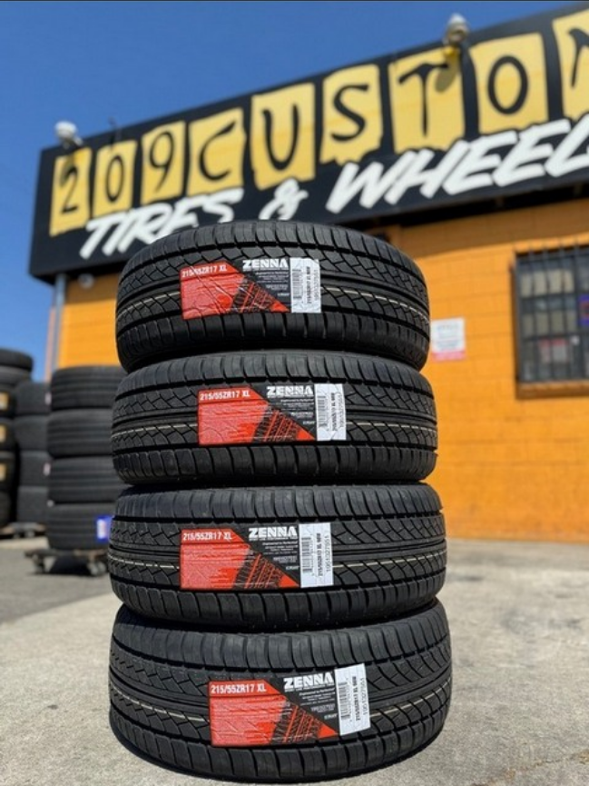 215/55ZR17 ZENNA SPORT LINE 98W XL M+S 420-A-A  60K + ROAD HAZARD