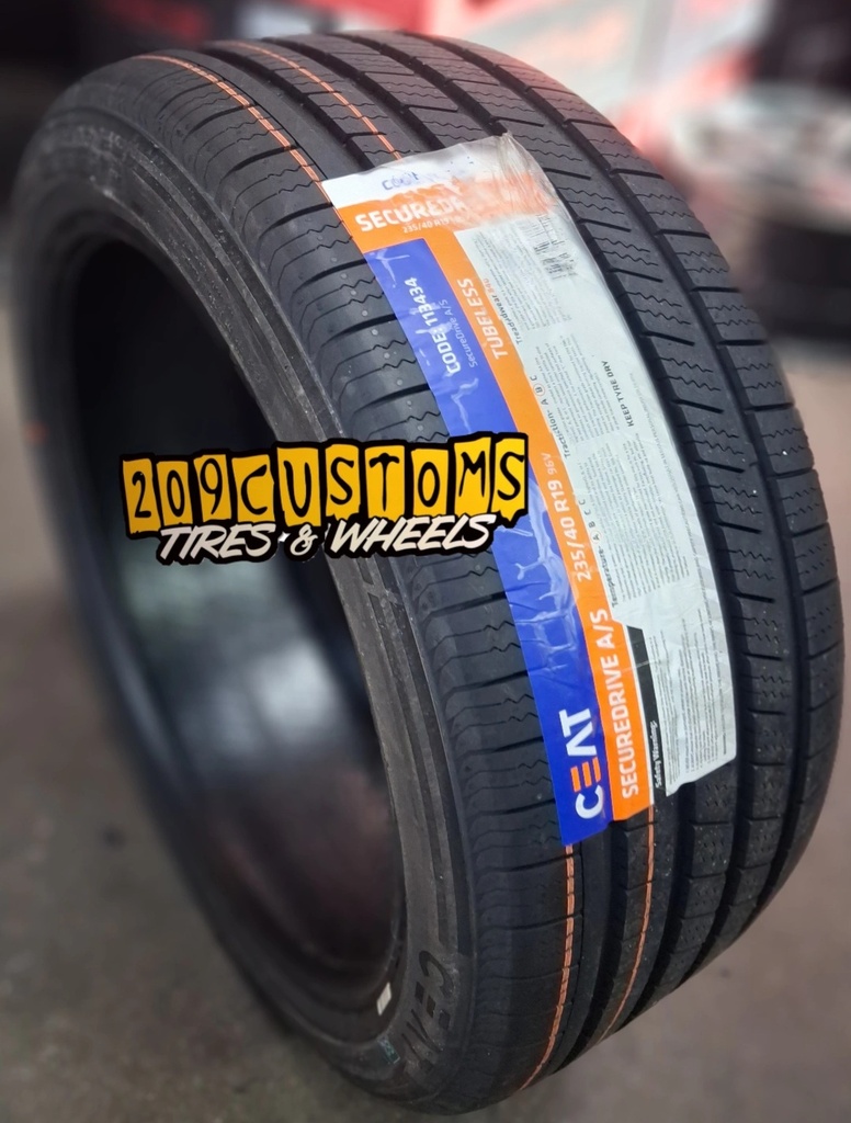 235/40R19 CEAT SECUREDRIVE A/S 96V  840B-A 80K + ROAD HAZARD