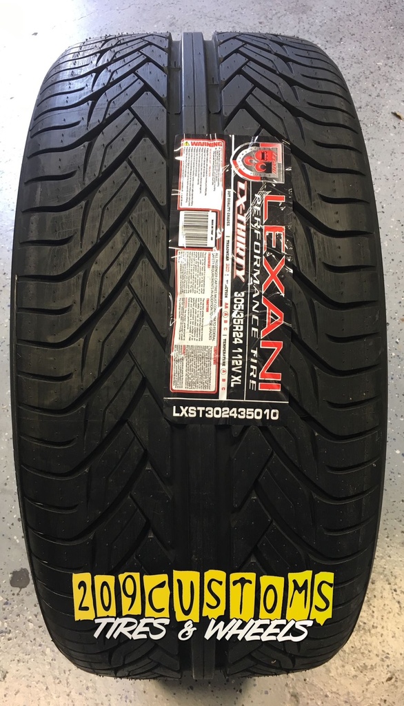 265/35ZR22 LEXANI LX-THIRTY 102W XL M+S 320-A-A 45K+ ROAD HAZARD