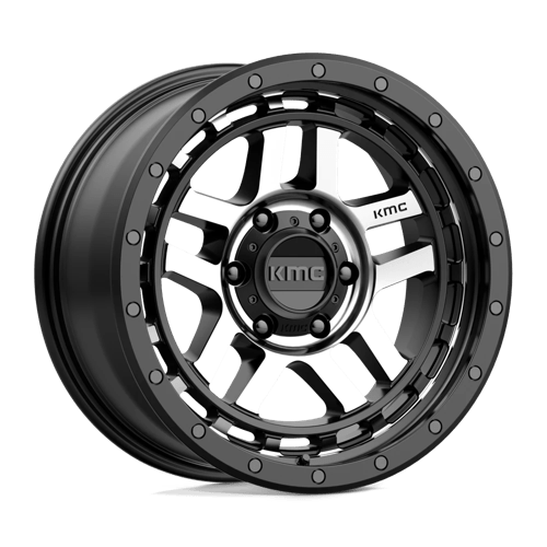 KM540 18X8.5 6X135 S-BLK MACH 00MM