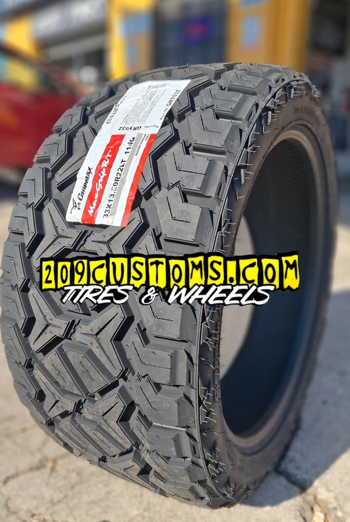 33X13.50R22LT GRIPMAX MAXGRIP R/T+ 114Q 12PLY BSW 80PSI 55K+ ROAD HAZARD