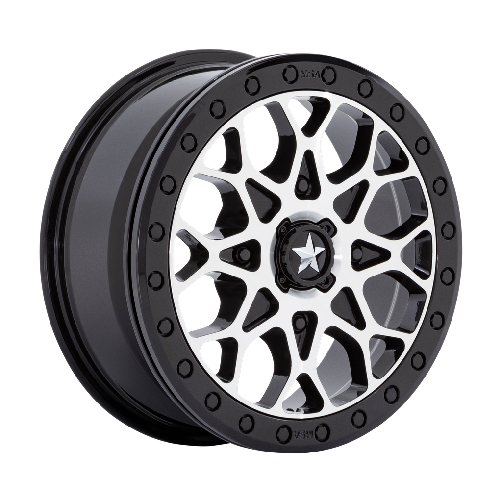 PORTAL UTV BL 15X6 4X156 G-BLK MACH +38