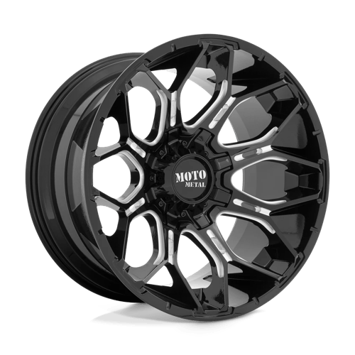 MO808 20X10 8X6.5 -18 CB125.1 GLOSS BLACK MILLED
