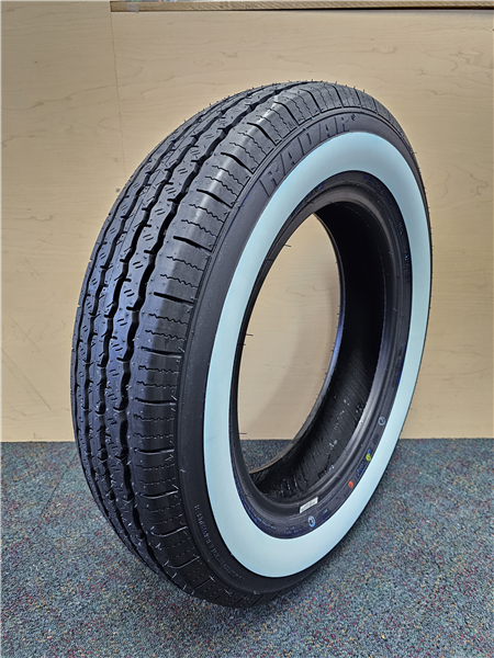 155R15 RADAR DIMAX CLASSIC TL 82S M+S WSW 40MM **1.5''** WHITE SIDE WALL*+ROAD HAZARD